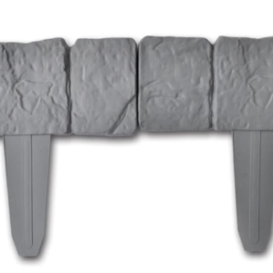 Set 4 bucati MINI Gard cu aspect de piatra Plastic / Bordura din plastic cu aspect de piatra