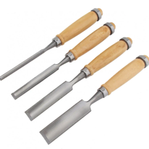 Set 4 dalti pentru sculptura in lemn din Otel Maro/Argintiu