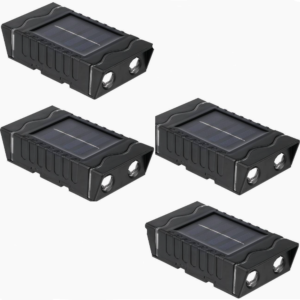 Set 4 lampi solare de perete cu iluminare sus jos 4 LED