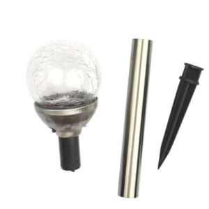 Set 4 lampi solare pentru gradina LED model glob de sticla
