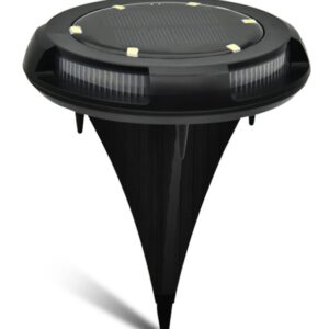 Set 4 lampi subterane de gradina cu panou solar