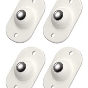 Set 4 rotite pivotante cu adeziv de lipit cu bila din metal