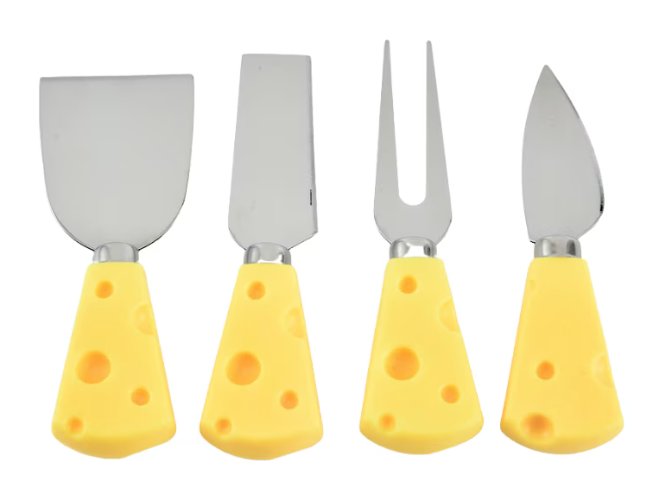 Set 4 ustensile mici pentru branzeturi inox