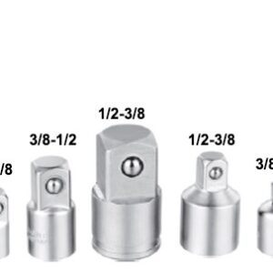 Set 5 Adaptoare CROMATE 1/2  1/4  3/4  3/8