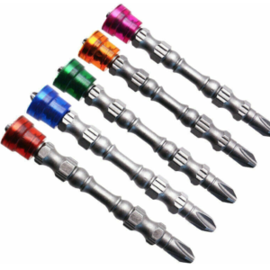 Set 5 Biti de surubelnita magnetica PH2 Otel Multicolor
