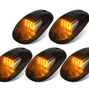 Set 5 Lampi Auto LED pentru Plafon Interior Alimentare 12V Culoare Galben