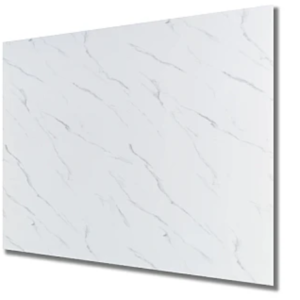 Set 5 Placi autoadezive CLS-011 pentru perete tip marmura 60 x 60 cm ALB CU DUNGI