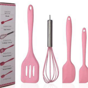 Set 5 ustensile bucatarie din silicon ROZ