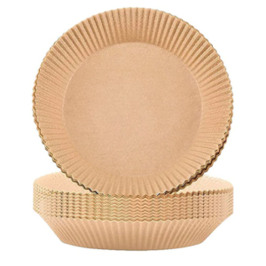 Set 50 hartii de copt ROTUNDE pentru friteuza Unica folosinta 16x20x4.5 cm Maro