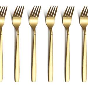 Set 6 furculite otel inoxidabil auriu