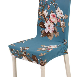 Set 6 huse pentru scaun model ALBASTRE cu floricele CC-106
