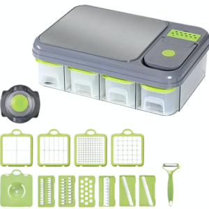 Set 6 in 1 pentru bucatarie Tocator si feliator multifunctional