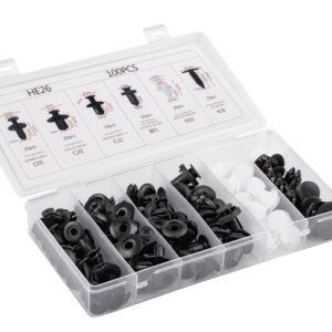 Set Clipsuri Auto Universale 100 Piese HE26 de Fixare JK