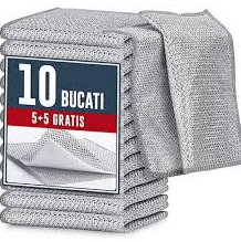 Set Lavete din microfibra cu doua straturi anti zgarieturi 5+5 Gratis