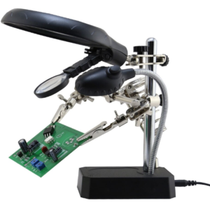 Set Lupa Andowl Q GJ5 Cleme pentru maini ajutatoare cu LED