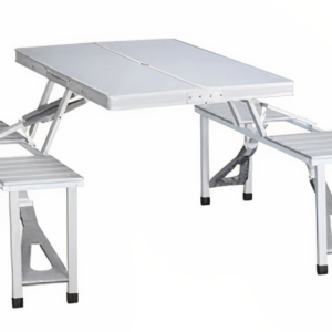 Set Masa pliabila Picnic tip Geamantan cu 4 Scaune din Aluminiu