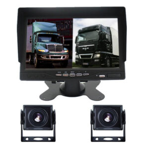 Set Monitor auto 2 camere metalice pentru tiruri autocare camioane