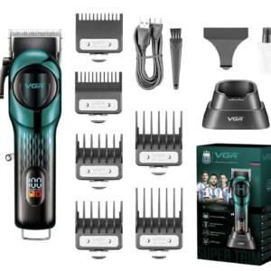Set aparat de tuns fara fir VGR V 166 2000mah 6 distantiere incarcare USB si suport