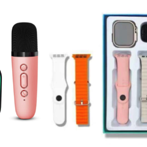 Set boxa bluetooth cu microfon karaoke si ceas smartwatch ZT 005
