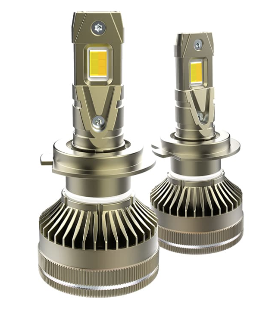 Set de 2 Becuri LED auto K13 H4 canbus 210W 27000LM 6000K control aplicatie