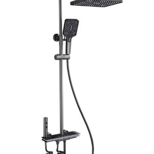 Set de dus inteligent pentru baie cu afisaj digital mixer pentru baie cu 4 functii dus tip ploaie si bideu