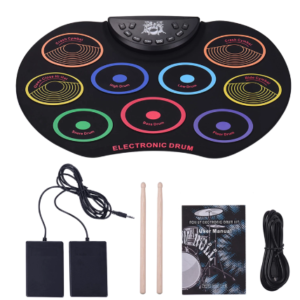 Set de tobe electronice pliabile de dimensiune portabilă 9 Pad