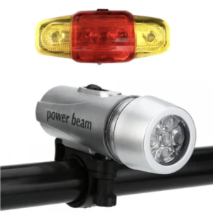 Set far si stop bicicleta XY 108 far tip lanterna detasabil stop in 2 culori