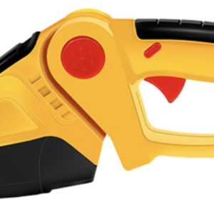 Set foarfeca electrica gradinarit taiere si finisare unghi reglabil 24V lama 30cm galben