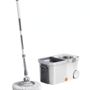 Set mop rotativ 360 grade cu galeata centrifuga din inox galeata portabila sistem evacuare apa