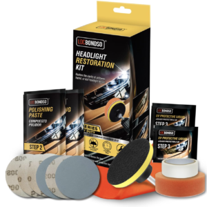 Set polish faruri discuri abrazive pasta bureti restaurare faruri