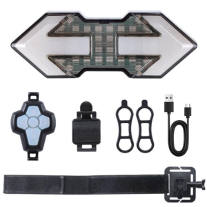 Set semnalizator bicicleta HYD 040 cu incarcare USB si telecomanda