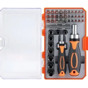 Set surubelnite cu clichet Andowl 42 in 1 Q GJ001 Portocaliu/Negru