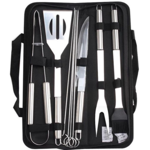 Set ustensile pentru gratar cu 9 accesorii otel inoxidabil