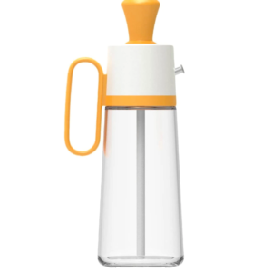 Sticla cu picurator pentru ulei otet si sosuri 550 ml alb-galben