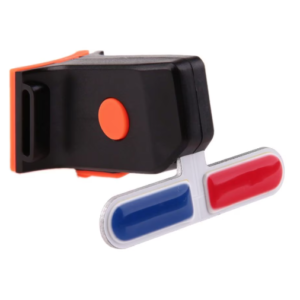 Stop bicicleta model stroboscop rosu albastru