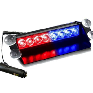 Stroboscop LED auto parbriz COB rosu albastru