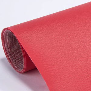 Sul autoadeziv din piele ecologica (imitatie piele) 0.75 x 2.5m ROSU