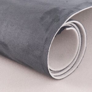 Sul piele sintetica tip Alcantara 0.75 x 2.5m GRI INCHIS tapiterii capitonaje auto