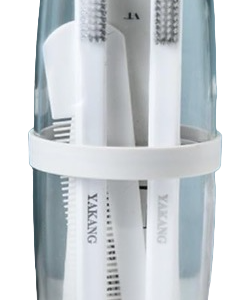 Suport Multifunctional Transparent pentru Periuta de Dinti