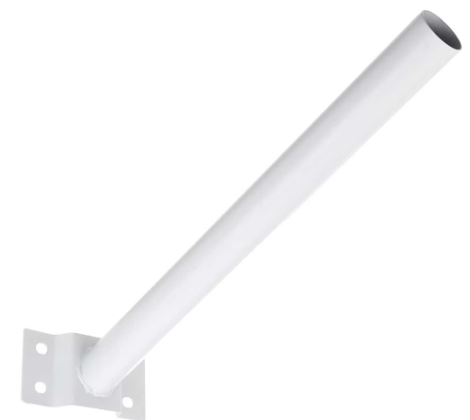 Suport consola / brat cu prindere pe perete / stalp pentru proiector solar stradal / lampa stradala ALB