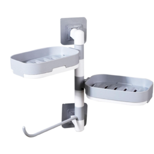 Suport sapun cu montare pe perete gri