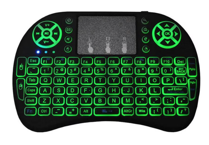 Tastatura Mini Wireless Q K07 cu Touchpad 2.4 GHz Iluminare RGB 7 Culori
