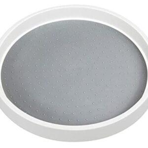 Tava rotativa gri cu alb