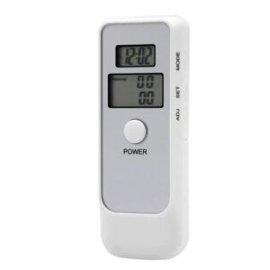 Tester de alcoolemie digital functie de ceas cronometru alb - AT002