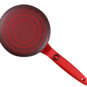 Tigaia electrica pentru clatite 20 cm ROSIE