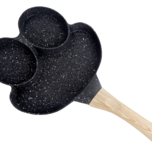 Tigaie antiaderenta cu 3 compartimente rotunde