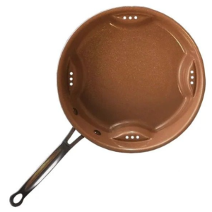 Tigaie portocalie rotunda cu aer