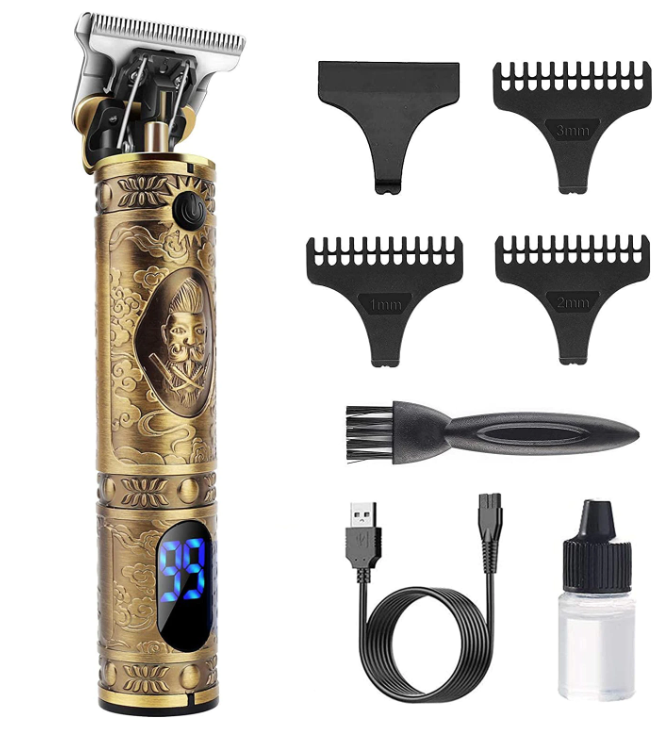 Trimmer AURIU de ras sau contur profesional LED Display