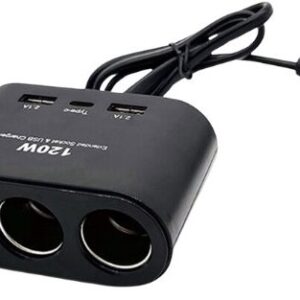 Triplu Bricheta Auto cu Fir OLESSON 1653 si 2 x USB 1 x USB C