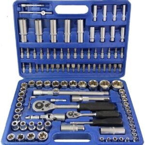 Trusa 108 Piese chei tubulare cu chlichet si adaptoare
